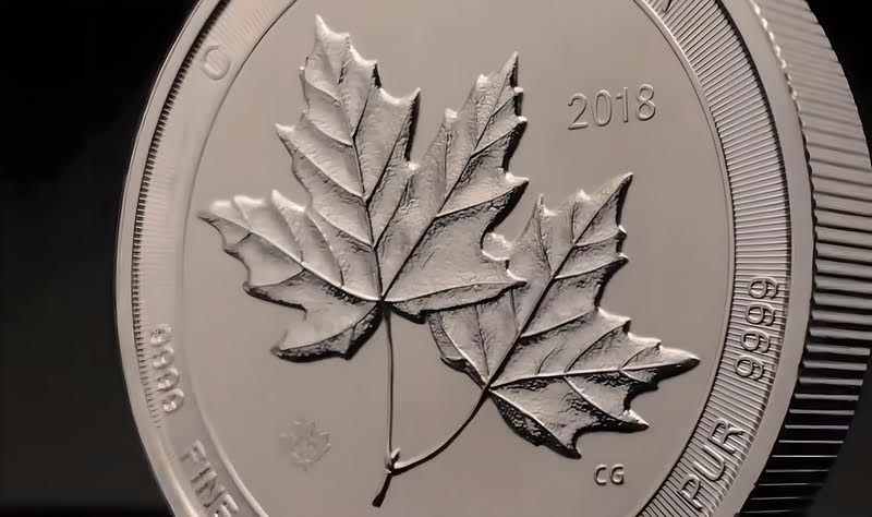 A silver maple leaf coin, representing a popular investment option for precious metal investors