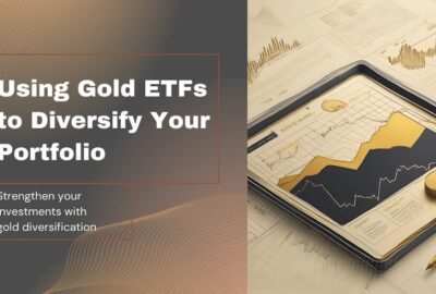 A tablet displaying a graph of gold market trends.