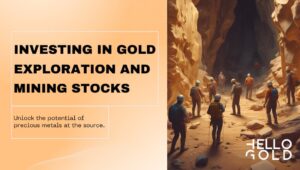 A group of miners exploring a gold mine.